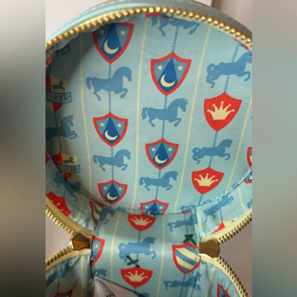 Disney Parks D23 Expo Exclusive King Arthur's Carousel Loungefly Crossbody - Picture 9 of 9